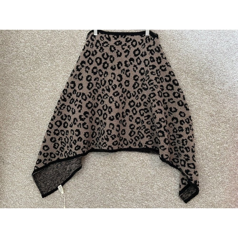 ComfyLuxe Women’s Animal Print Pullover Shawl Cardigan Sweater One Size